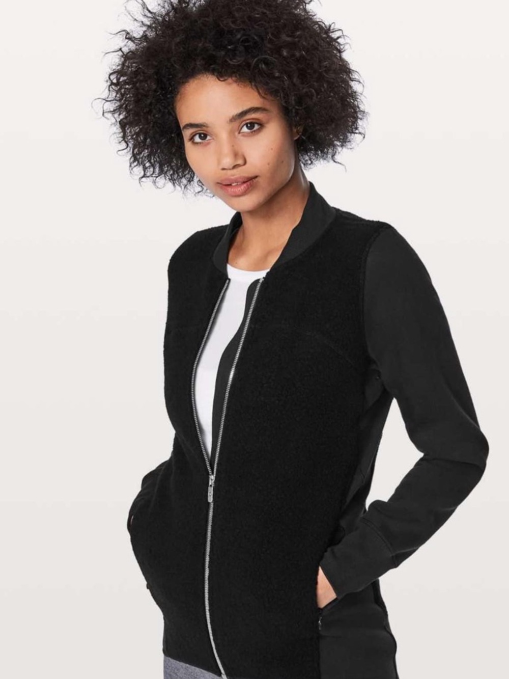 Lululemon Women's Bomber Jacket with Sherpa Front